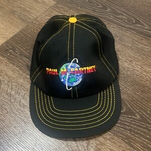 Paul McCartney world tour Black Cap with Earth Embroidery